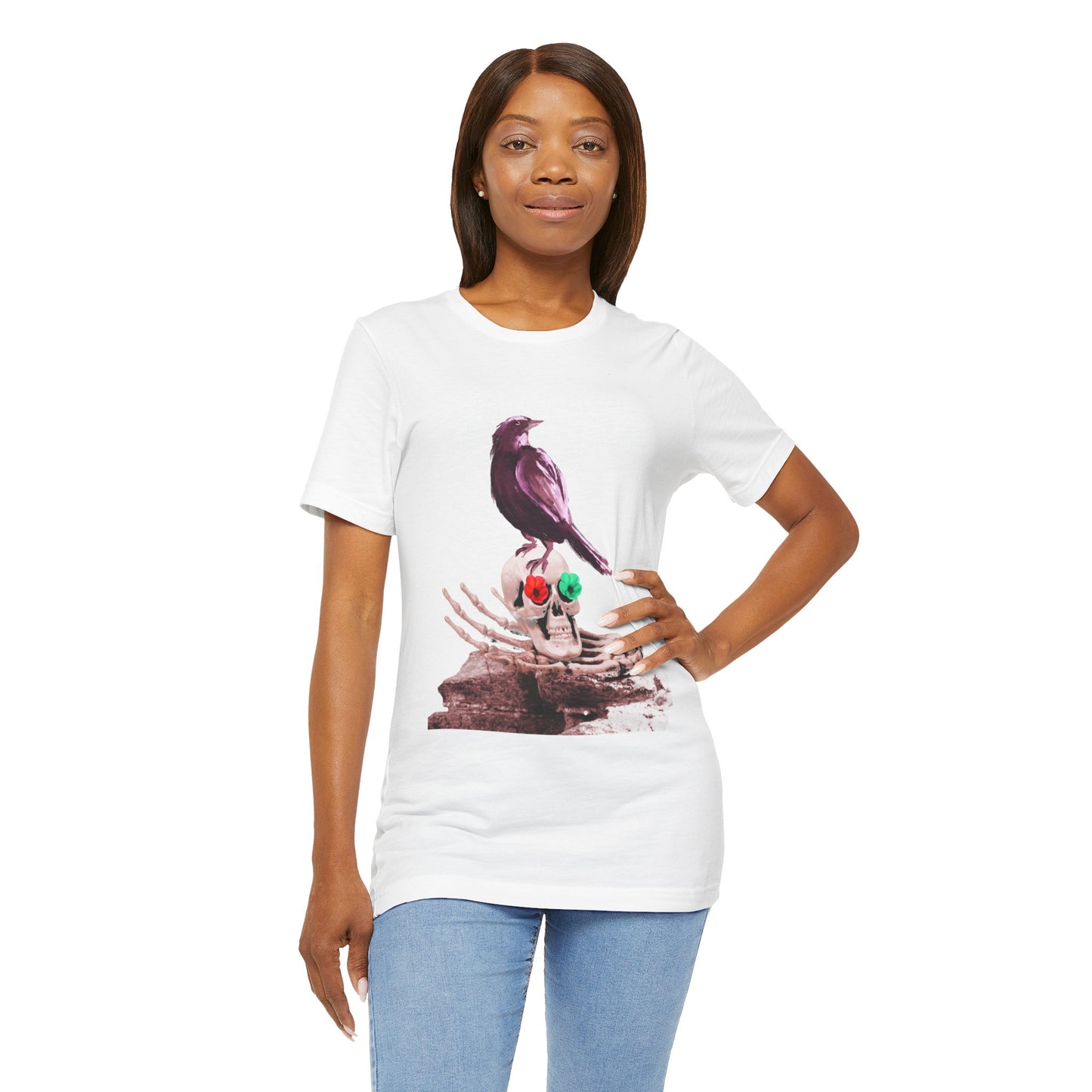 Crow and Skull Short Sleeve T-Shirt