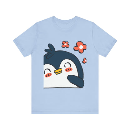 Shy Penguin Unisex Jersey Short Sleeve Tee