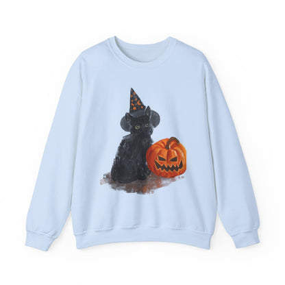 Black Cat Unisex Heavy Blend™ Crewneck Sweatshirt