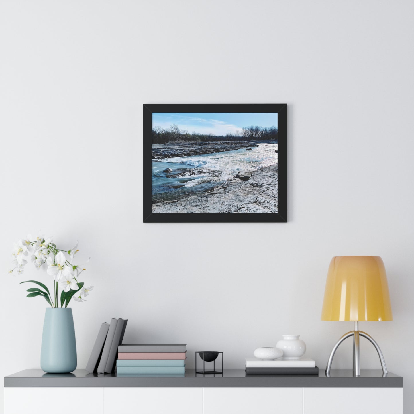 Rushing Waters Framed Horizontal Poster - Eccentricity Emporium LLC