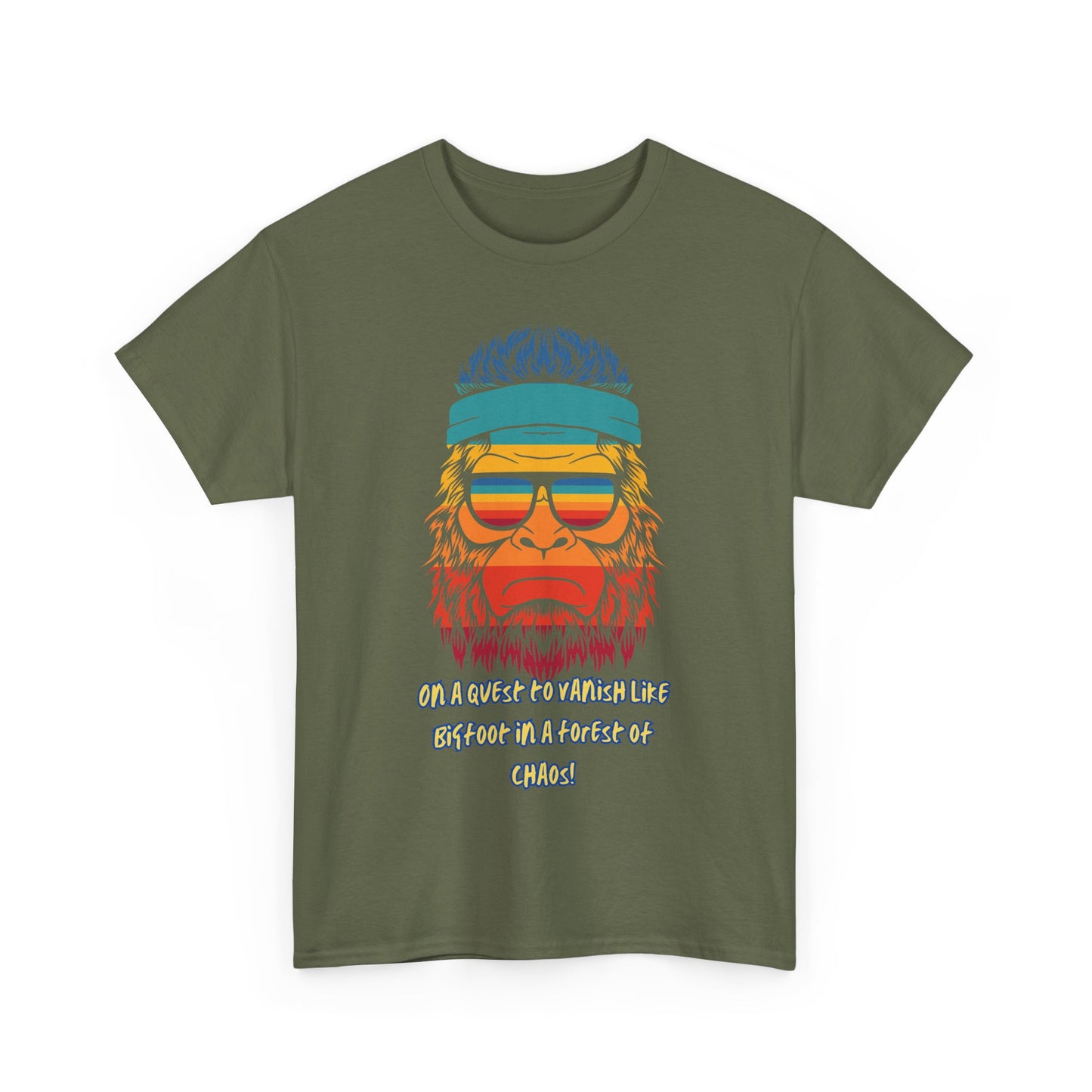 Vanish like BigFoot Unisex Heavy Cotton Tee