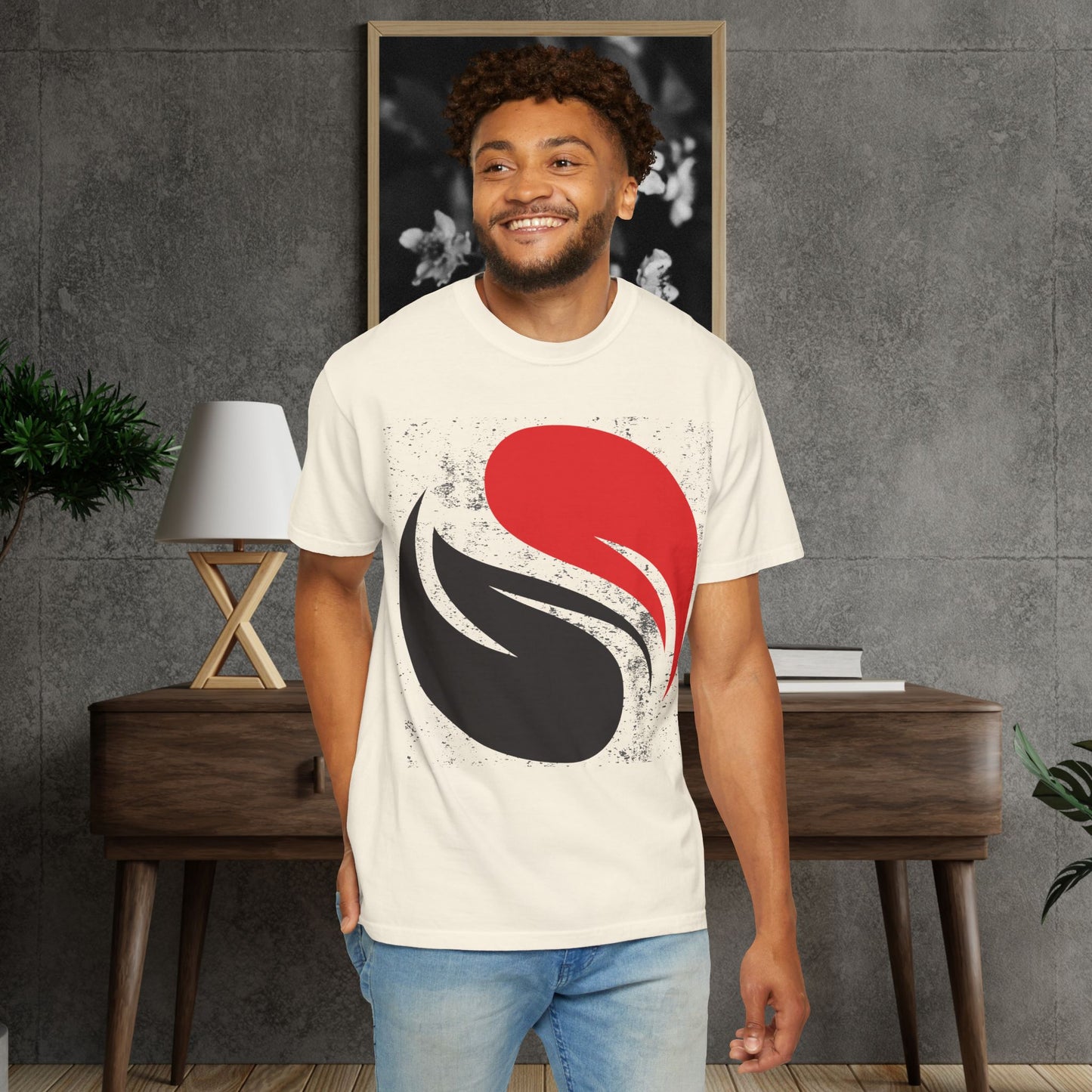 The Ignited Balance Tee | Distressed Yin Yang Graphic T-Shirt