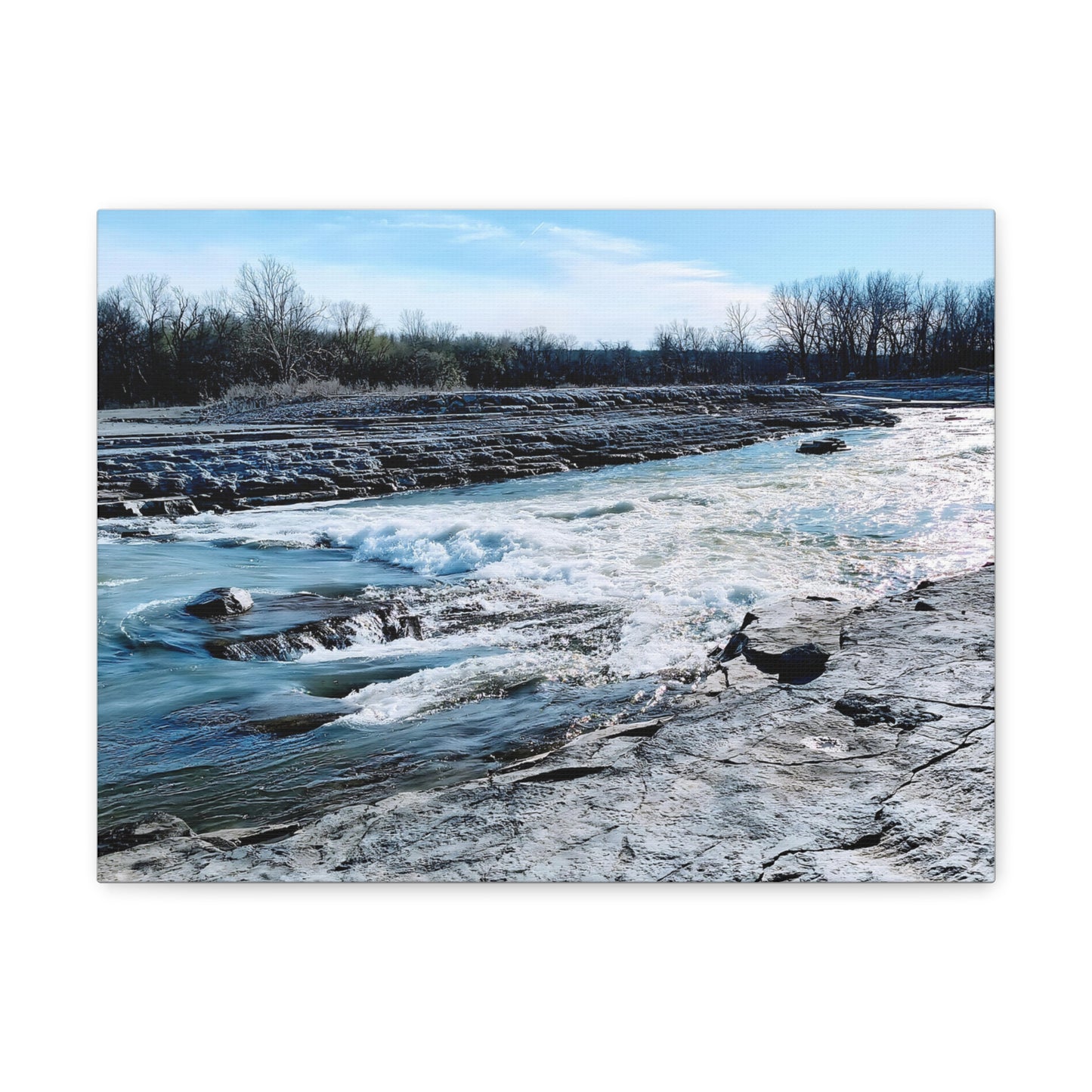 River Waves Canvas Gallery Wraps