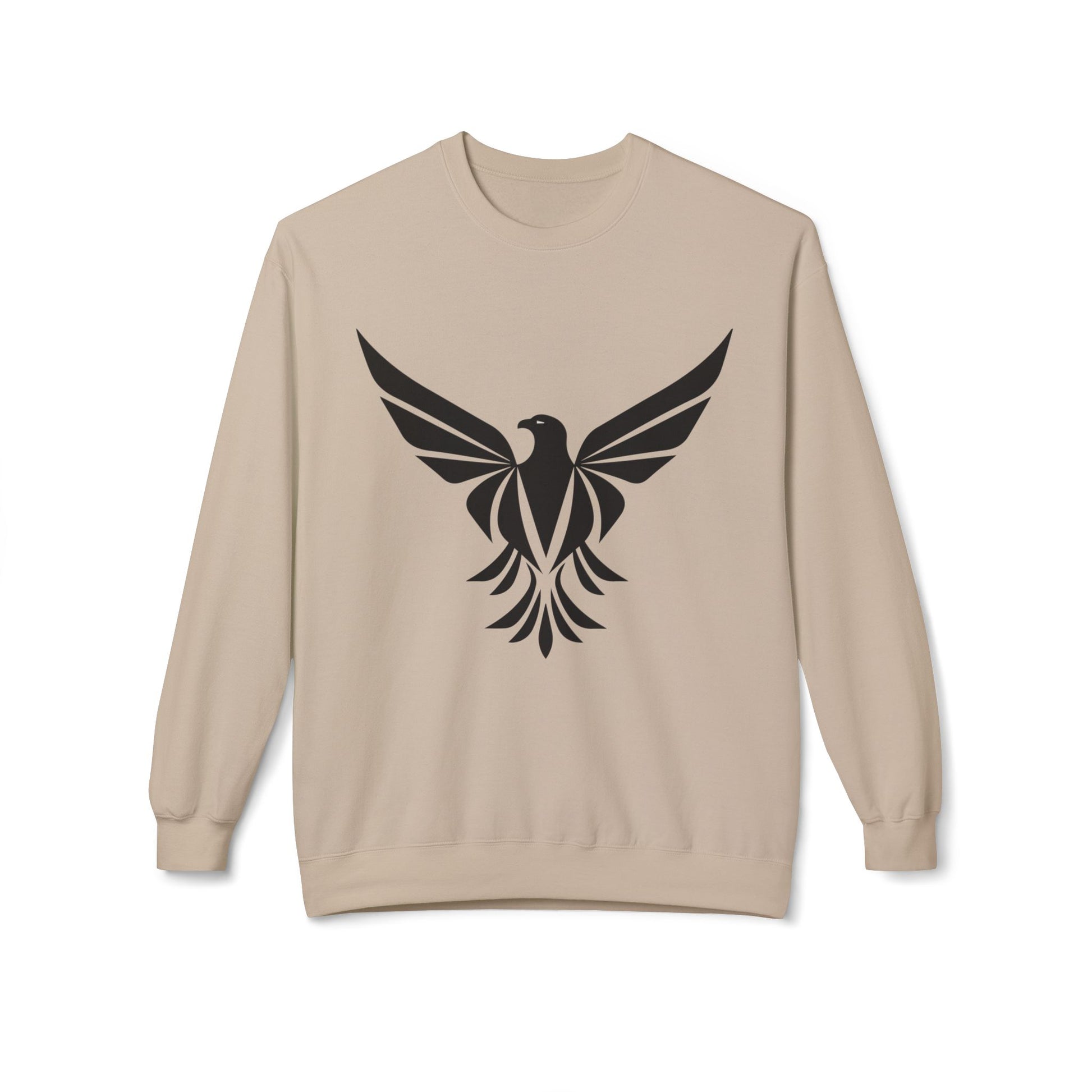 Black Eagle Unisex Midweight Softstyle Fleece Crewneck Sweatshirt - Eccentricity Emporium LLC