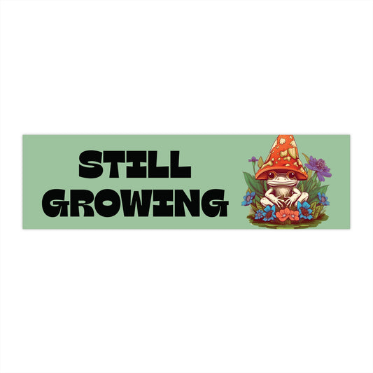 Still Growing – Psychedelic Frog Bumper Sticker