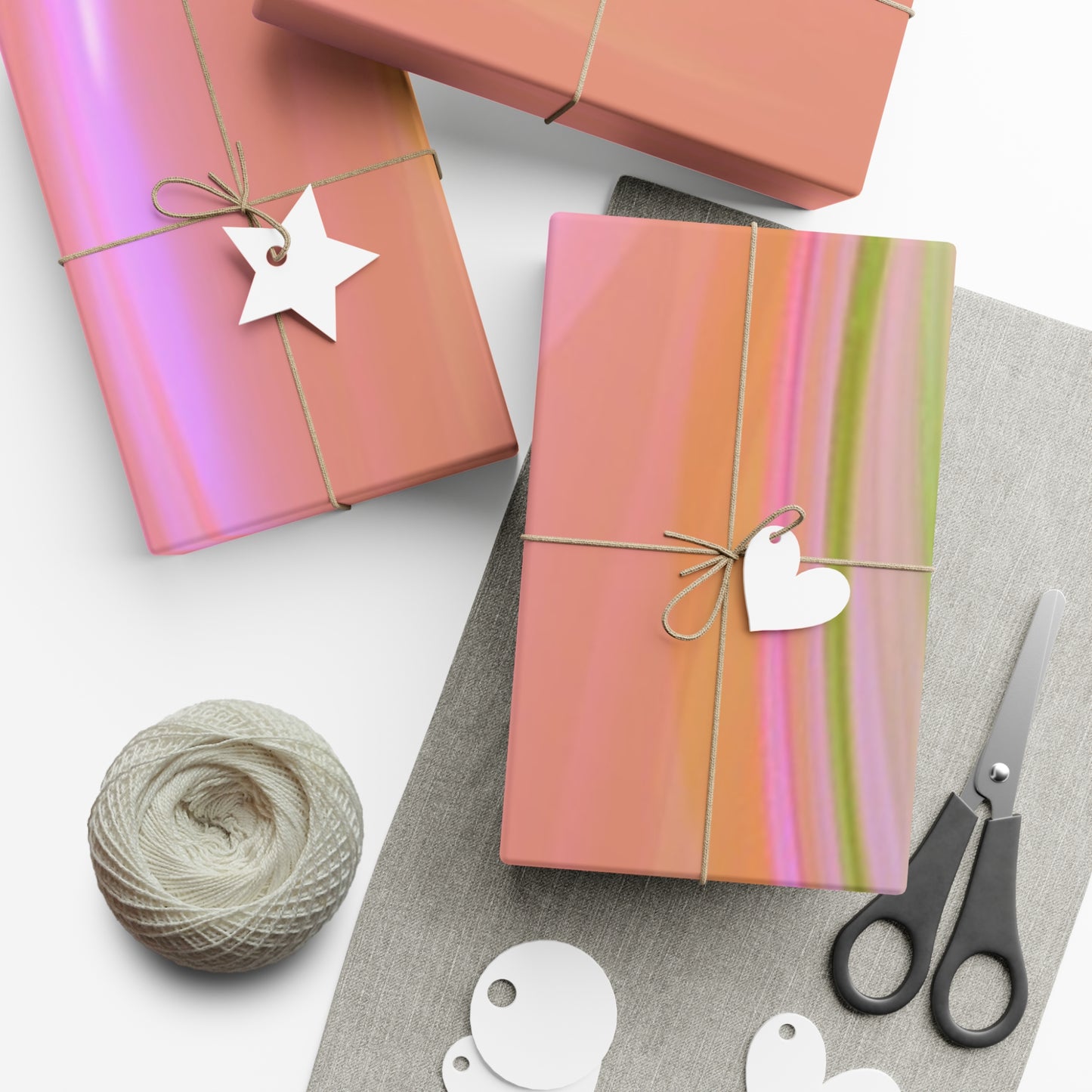 Pink Abstract Gift Wrap Papers