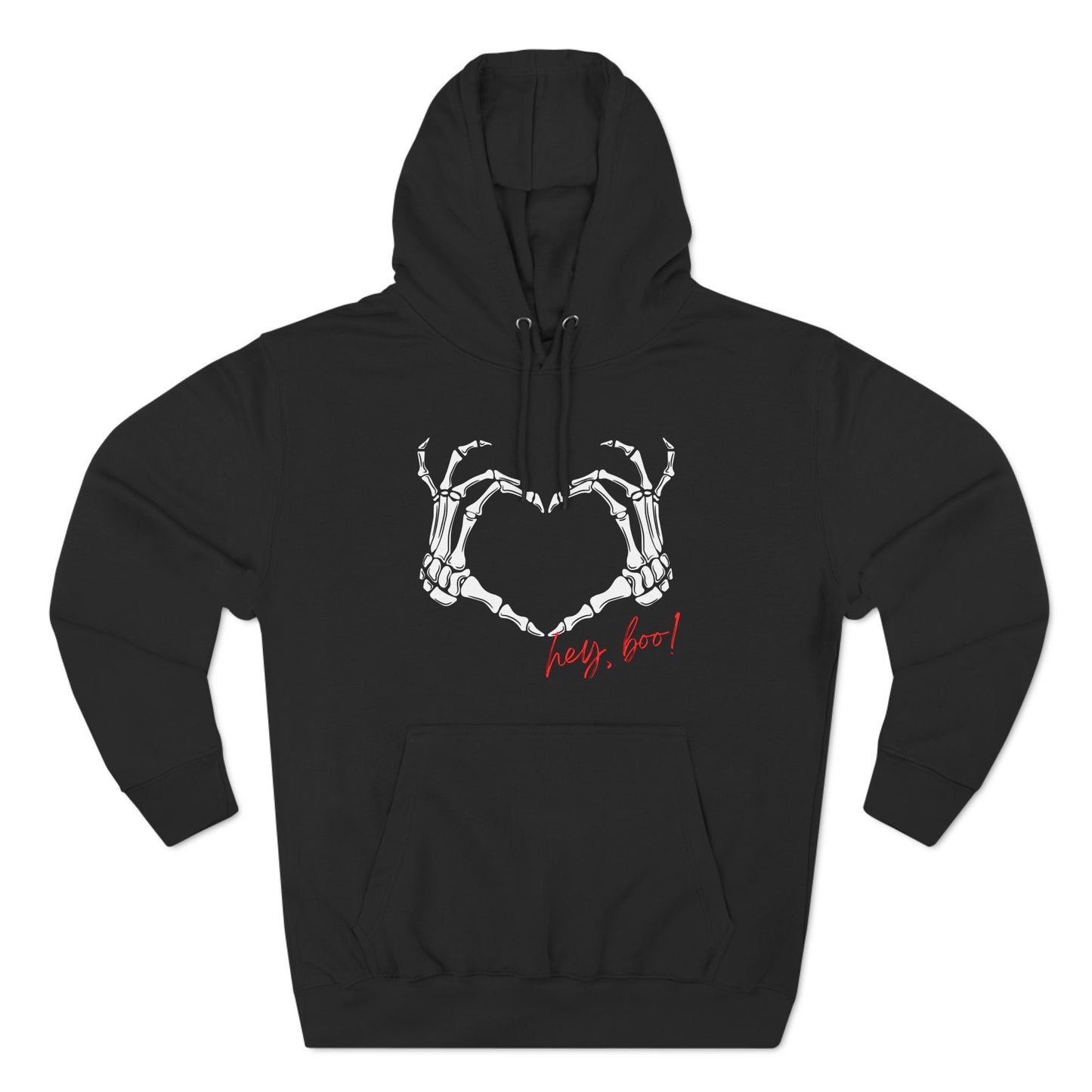 Skeleton heart - Three-Panel Fleece Hoodie