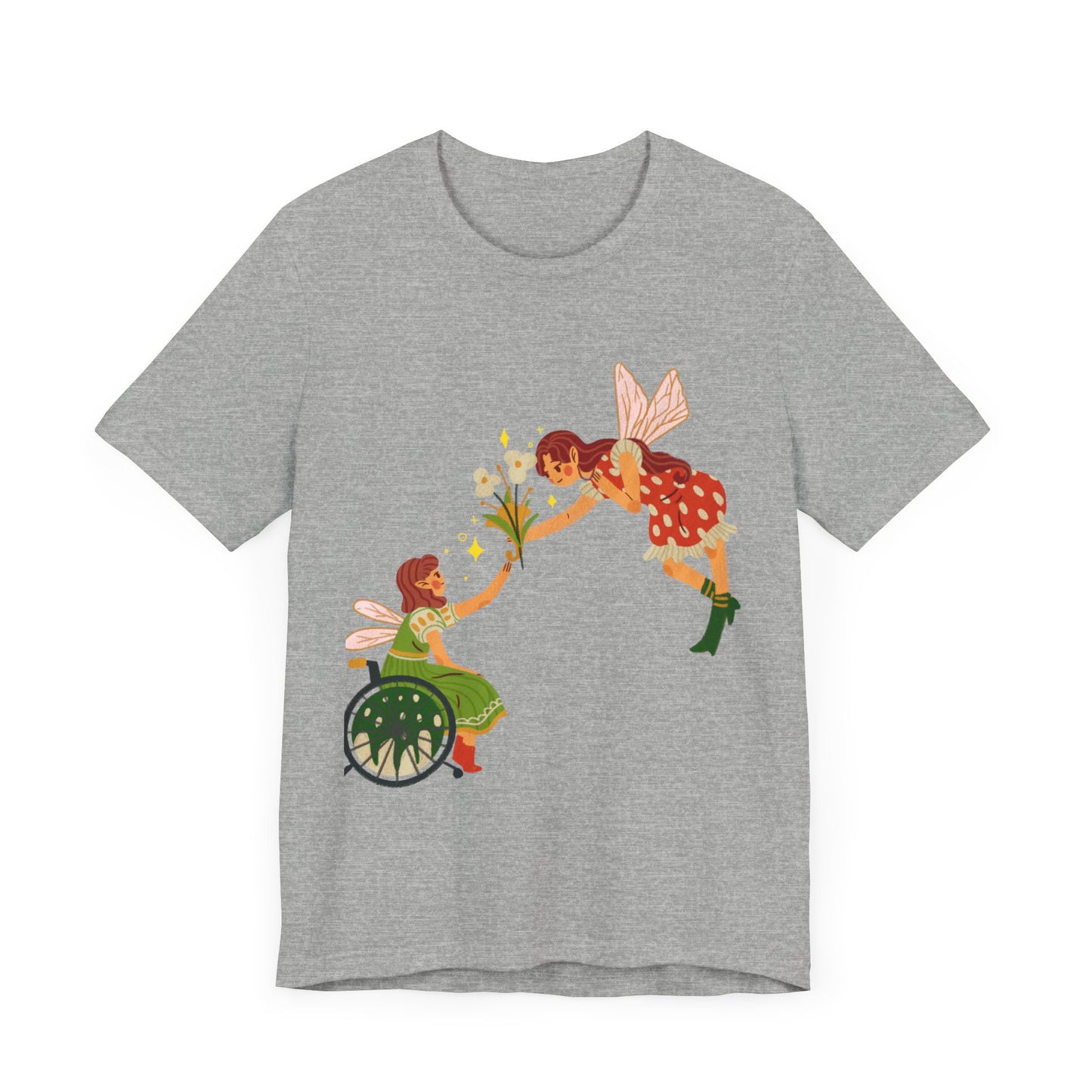 Fairy Giving Flowers Short Sleeve Tee