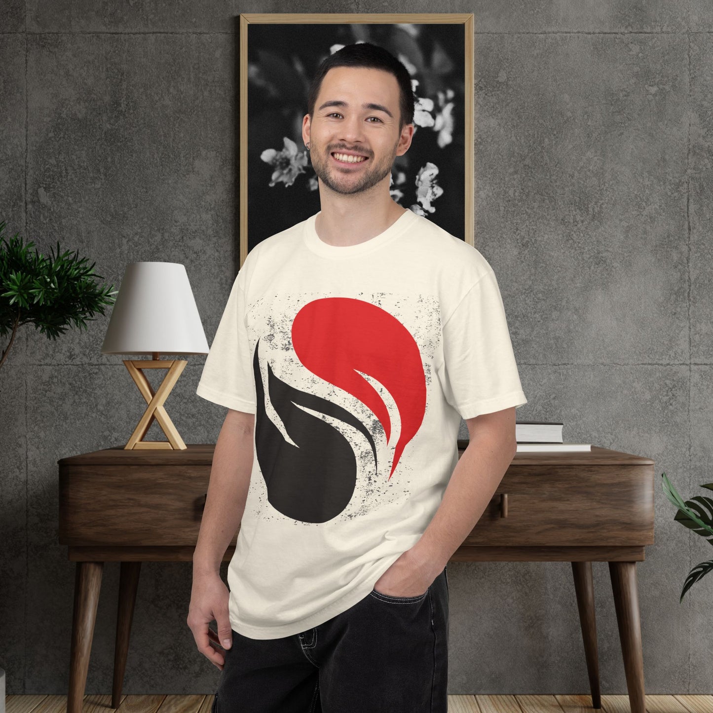The Ignited Balance Tee | Distressed Yin Yang Graphic T-Shirt