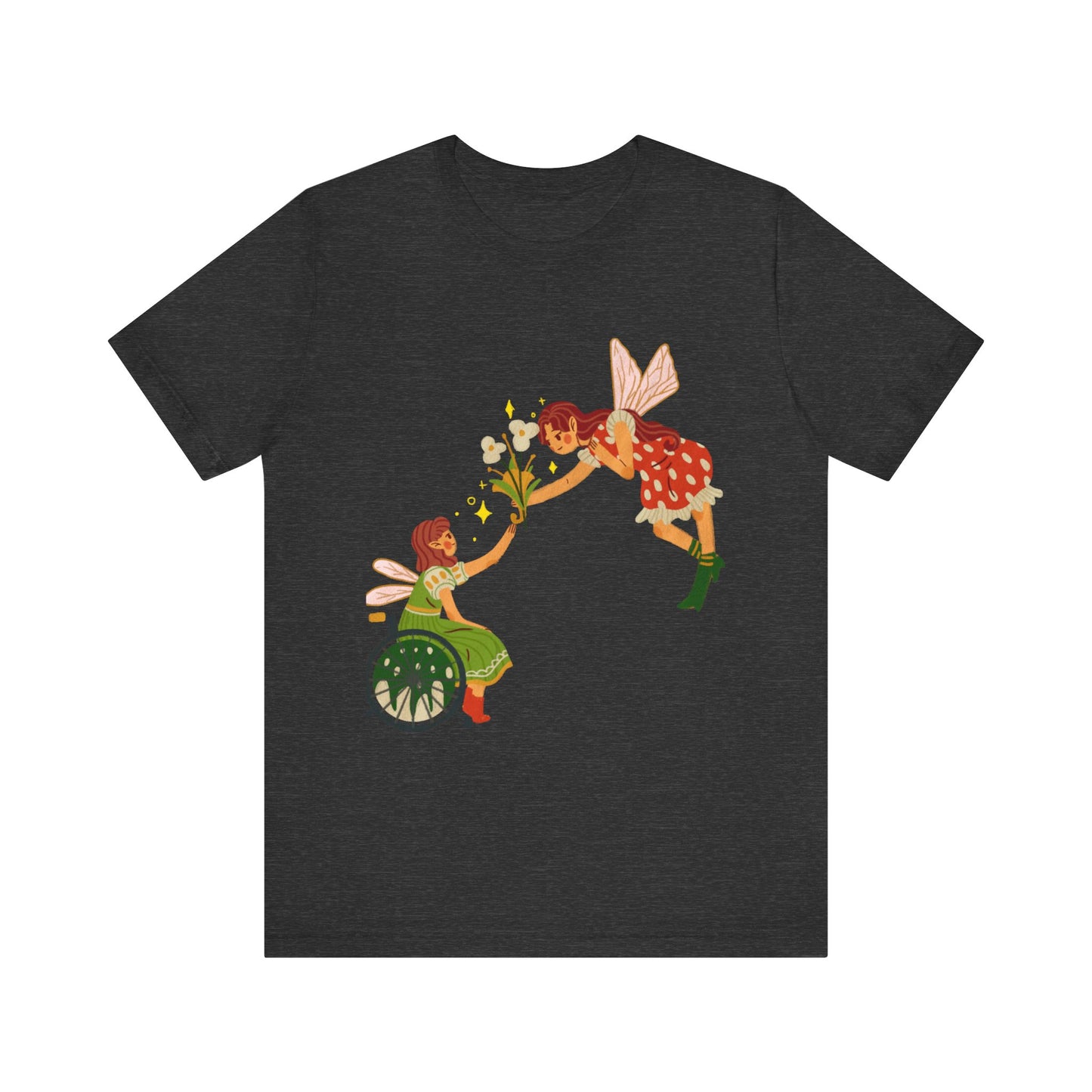 Fairy Giving Flowers Short Sleeve Tee