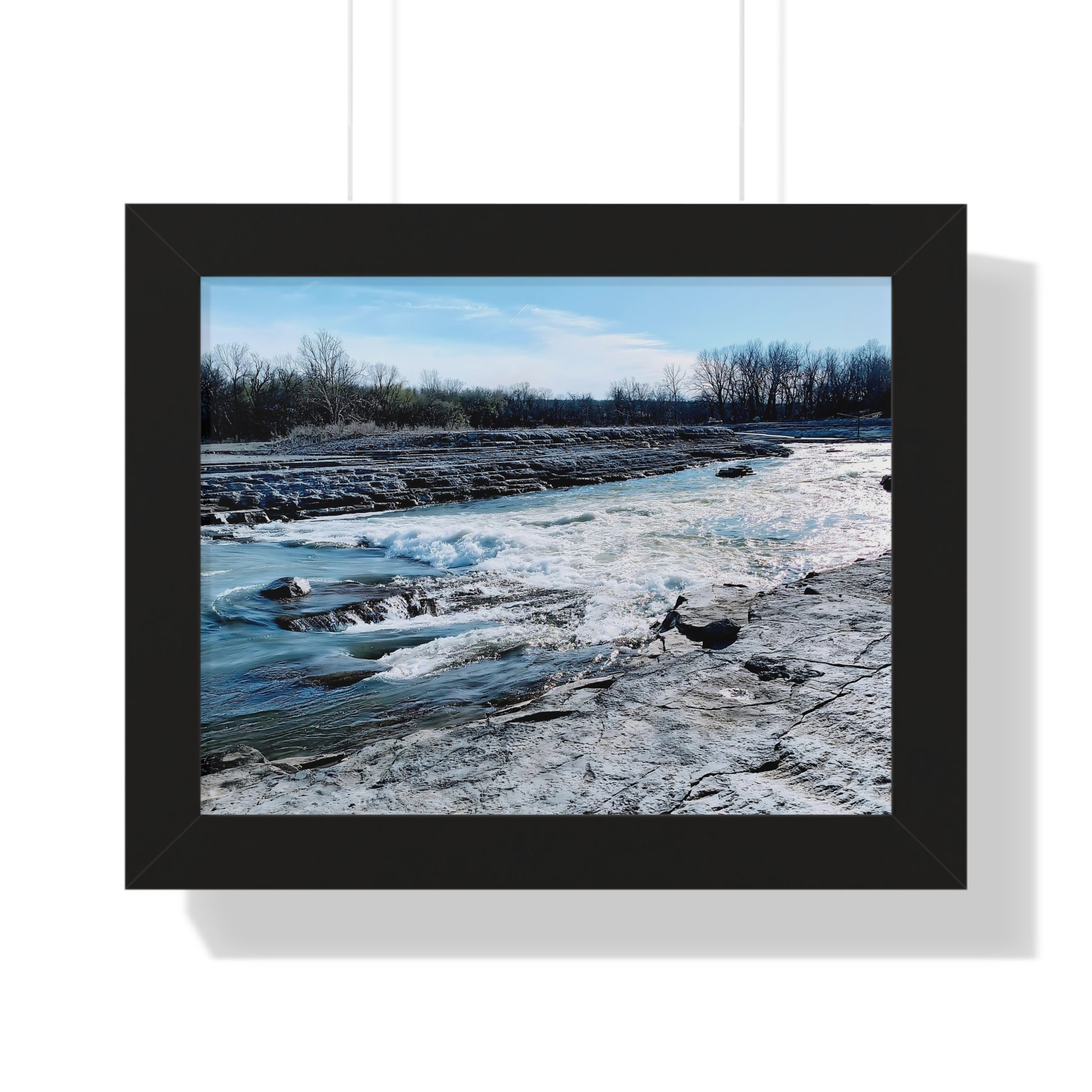 Rushing Waters Framed Horizontal Poster - Eccentricity Emporium LLC