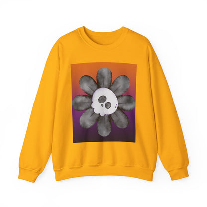 Halloween Flower Unisex Heavy Blend™ Crewneck Sweatshirt