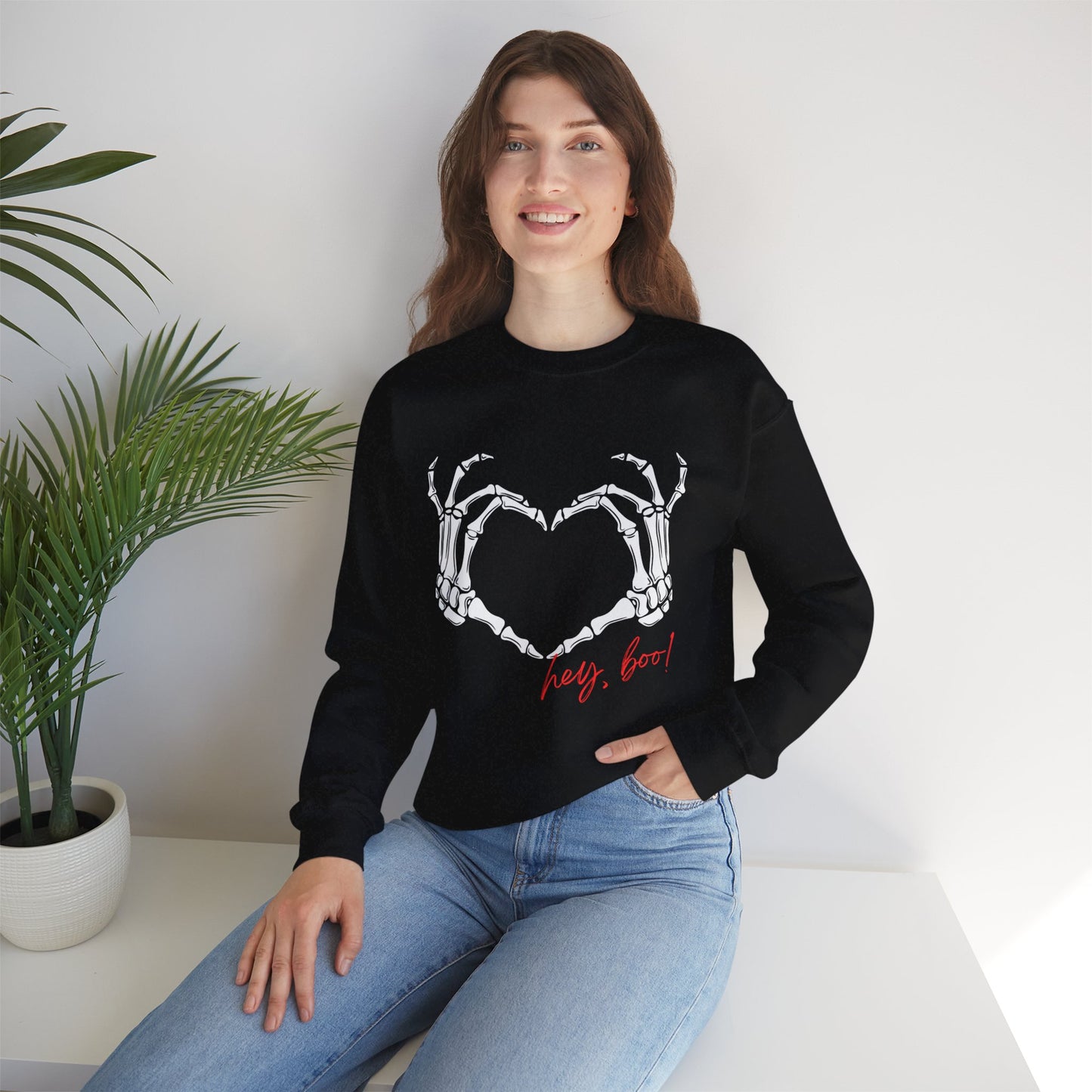 Skeleton Heart Unisex Heavy Blend™ Crewneck Sweatshirt