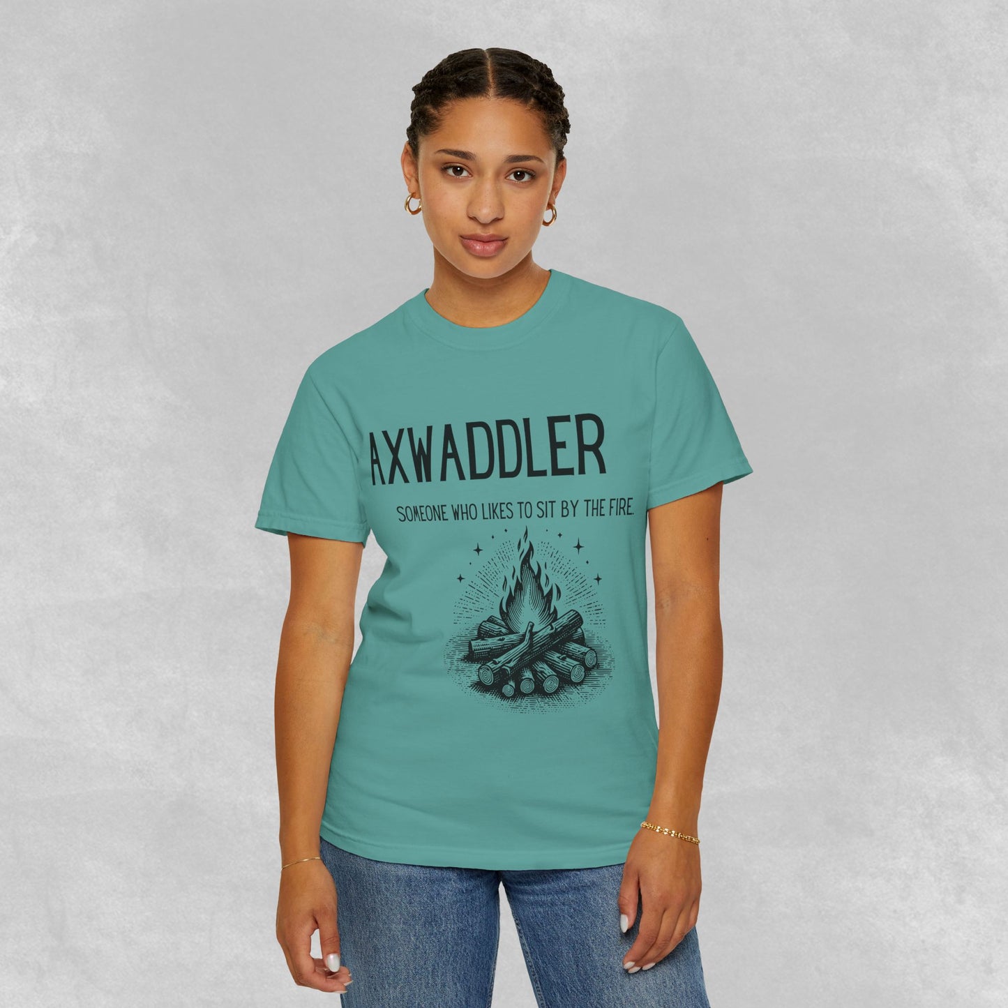 Axwaddler Definition Graphic Tee | Cozy Fire-Sitter Gift | Unique Words Comfort Shirt