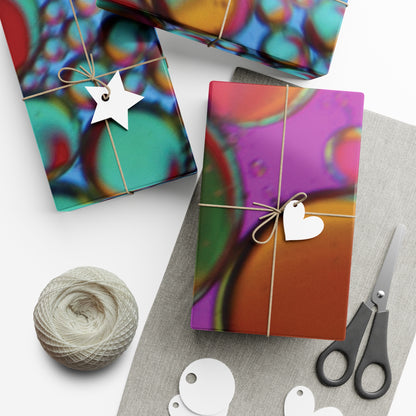 Psychedelic Bubbles Gift Wrap Papers