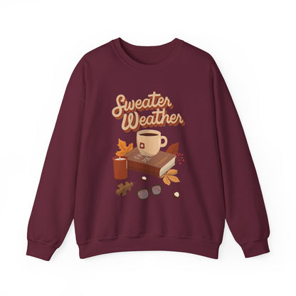 Sweater Weather Cotton Unisex Heavy Blend™ Crewneck Sweatshirt