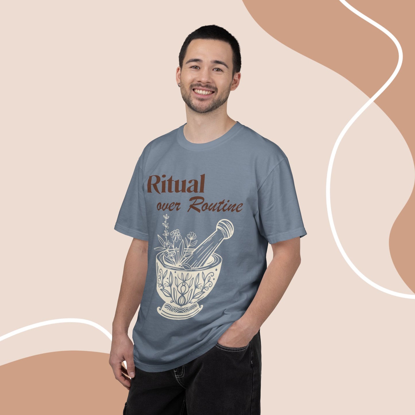 Ritual over Routine | Vintage Comfort Colors Herb Graphic Tee