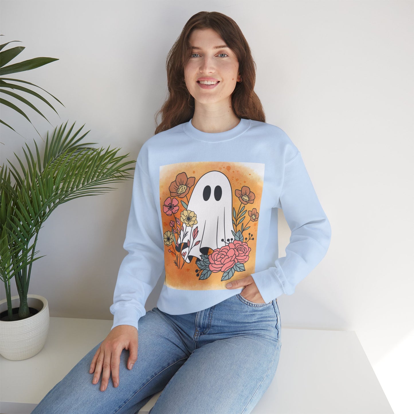 Ghosty Unisex Heavy Blend™ Crewneck Sweatshirt