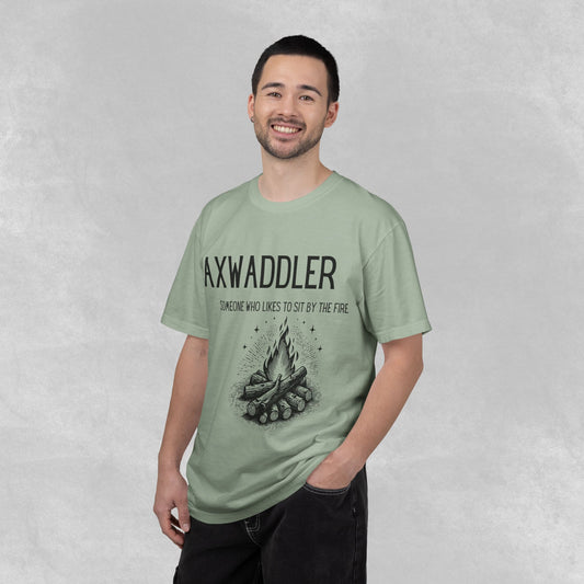 Axwaddler Definition Graphic Tee | Cozy Fire-Sitter Gift | Unique Words Comfort Shirt
