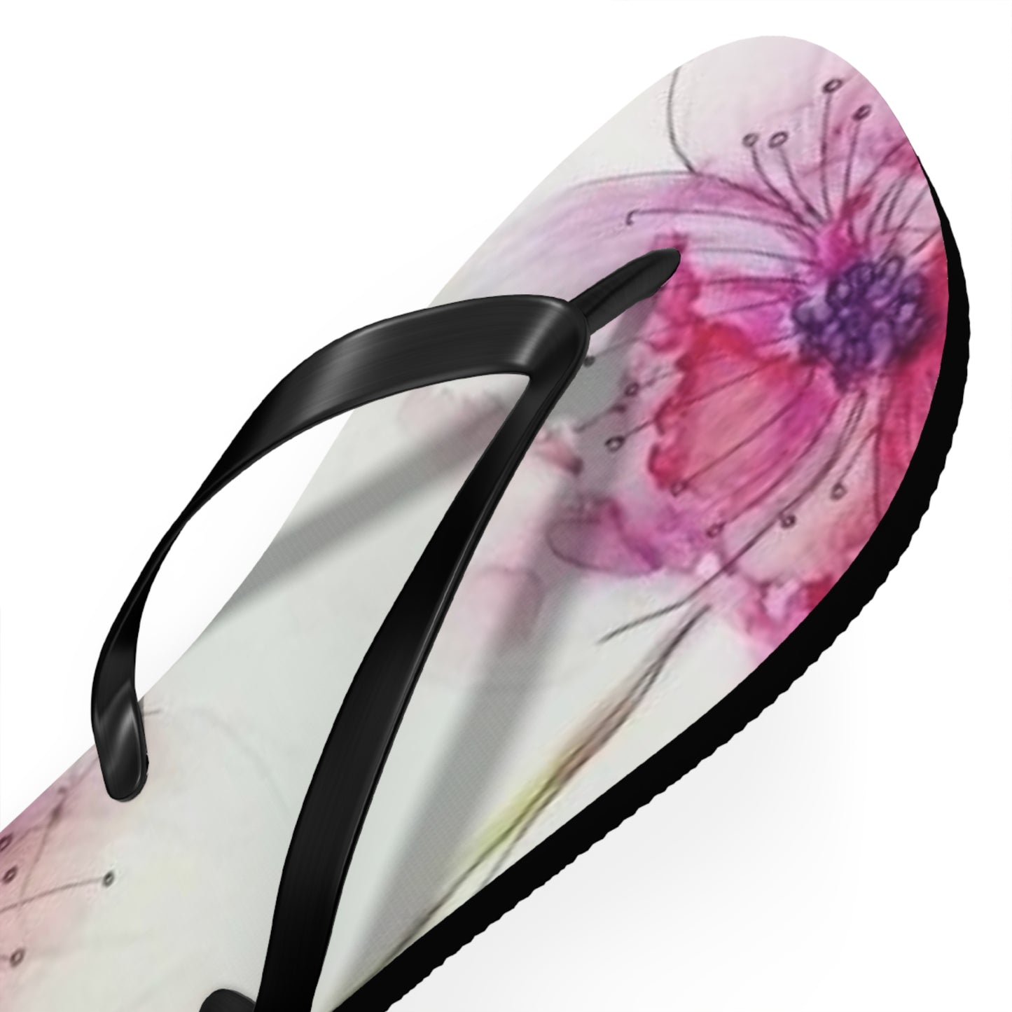 Watercolor Flowers Flip Flops - Eccentricity Emporium LLC