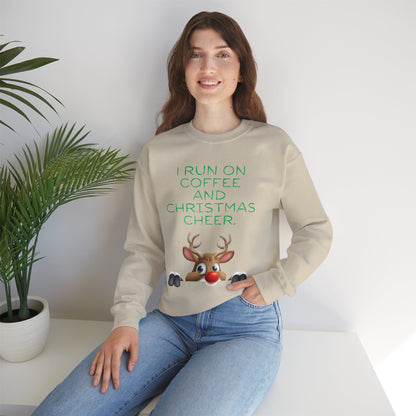 Coffee and Christmas Cheer Unisex Heavy Blend™ Crewneck Sweatshirt