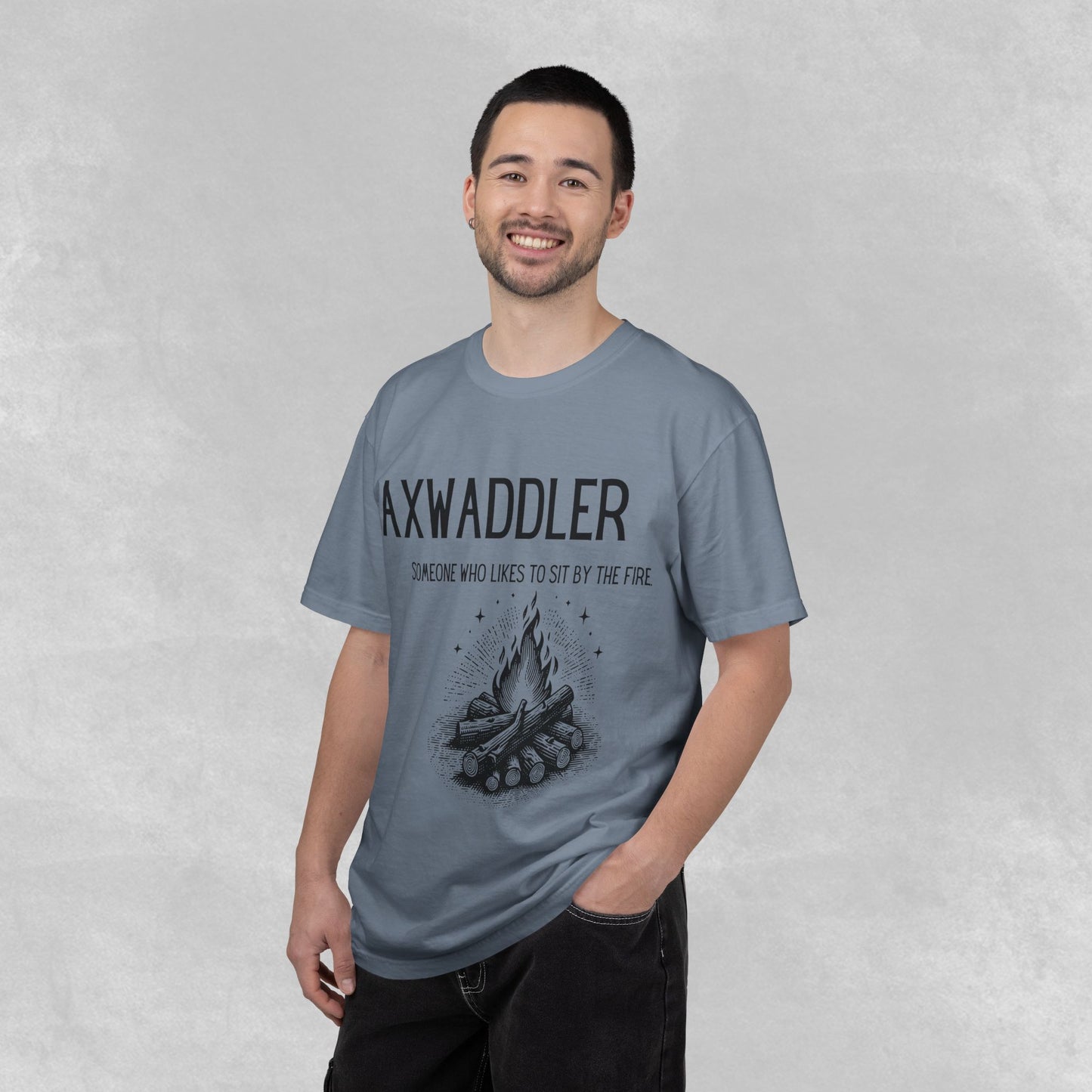 Axwaddler Definition Graphic Tee | Cozy Fire-Sitter Gift | Unique Words Comfort Shirt