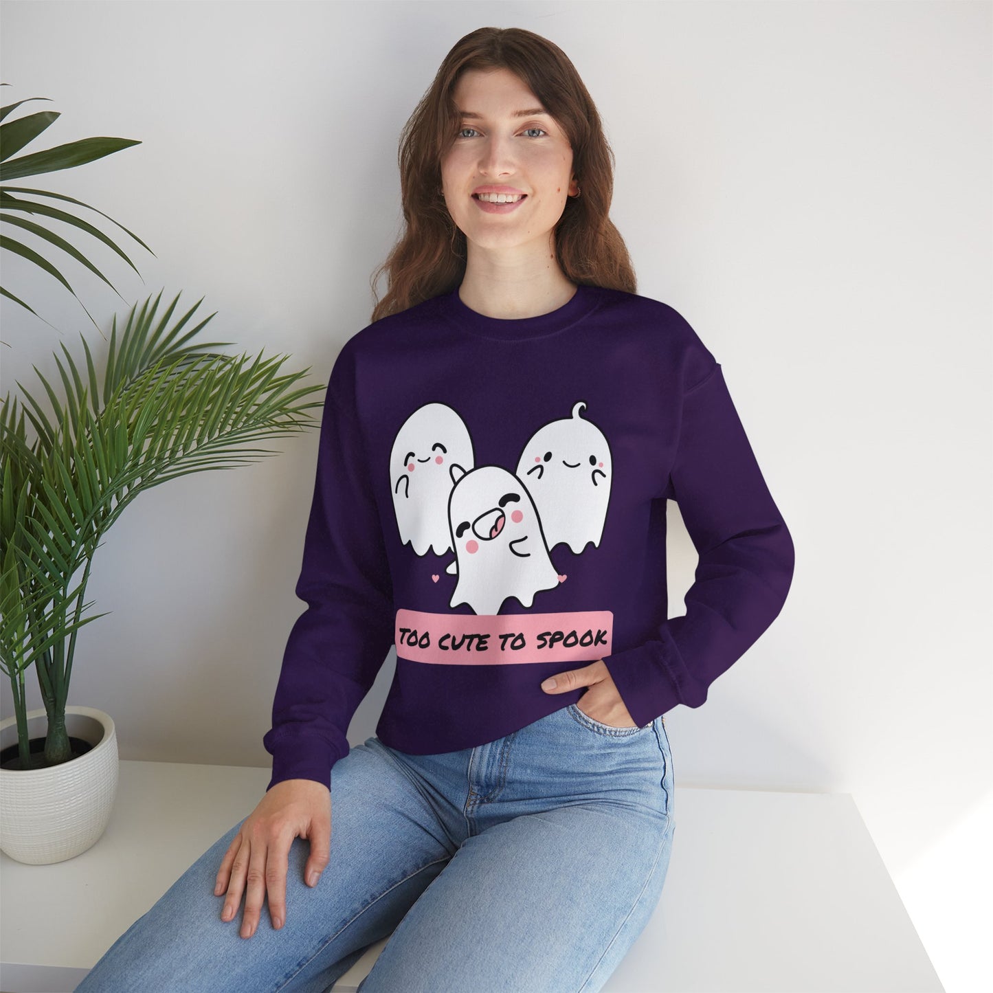 Too Cute to Spook Unisex Heavy Blend™ Crewneck Sweatshirt