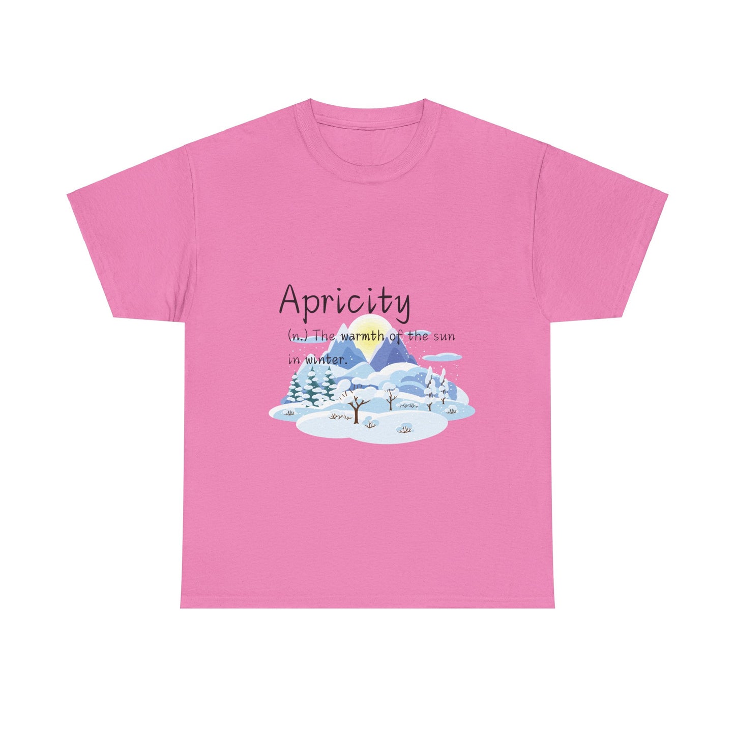 Apricity Heavy Cotton Tee - Interesting Words and their Meanings