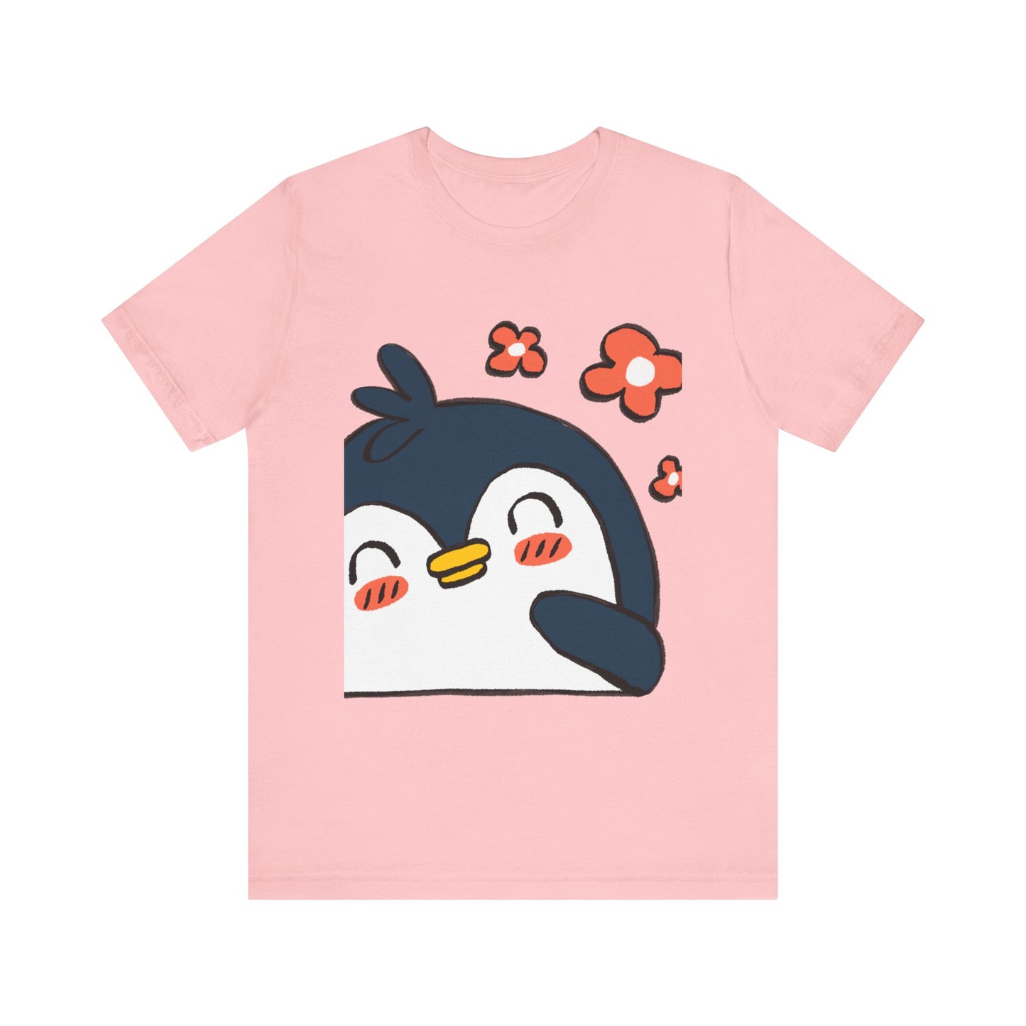 Shy Penguin Unisex Jersey Short Sleeve Tee