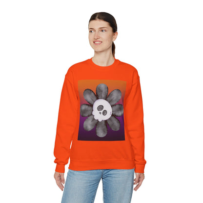 Halloween Flower Unisex Heavy Blend™ Crewneck Sweatshirt