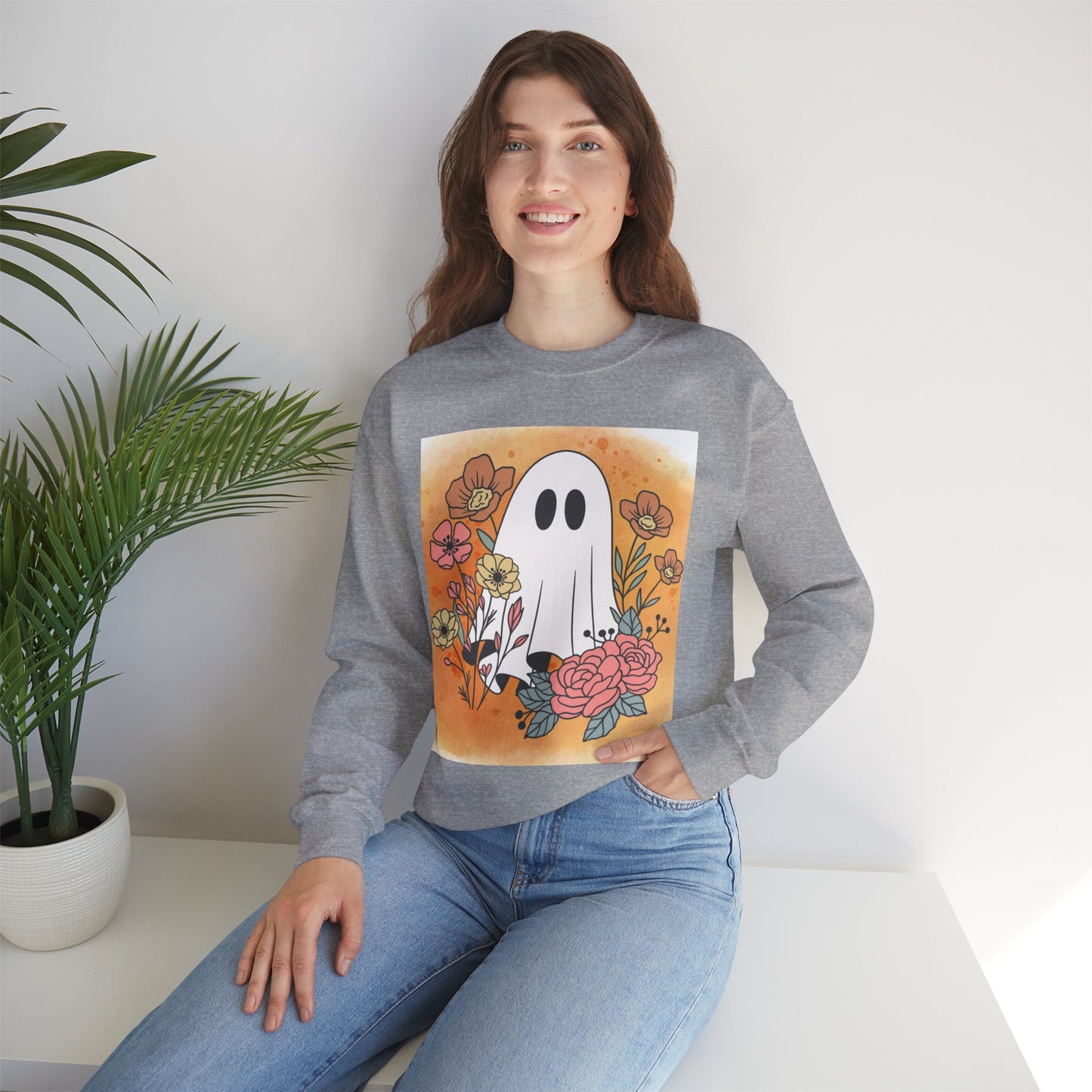 Ghosty Unisex Heavy Blend™ Crewneck Sweatshirt