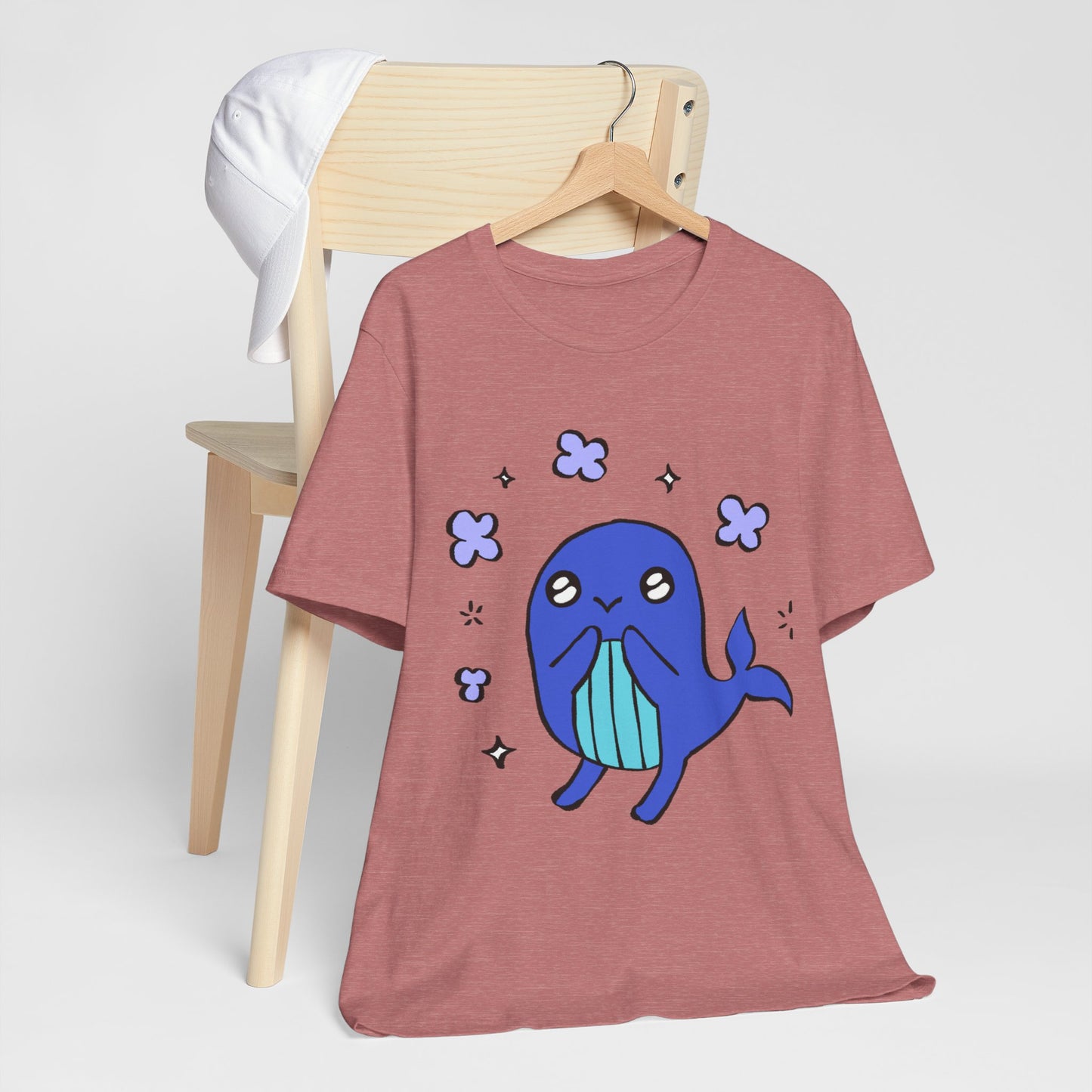 Lovey Dovey Whale Short Sleeve Tee