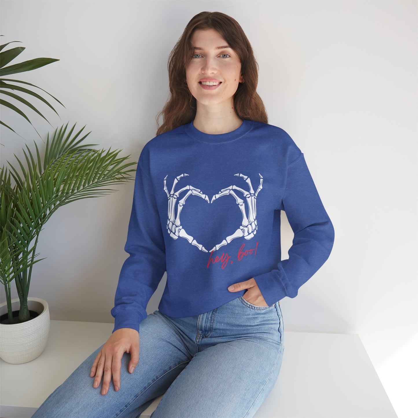 Skeleton Heart Unisex Heavy Blend™ Crewneck Sweatshirt