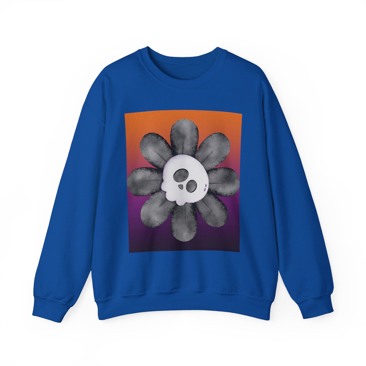 Halloween Flower Unisex Heavy Blend™ Crewneck Sweatshirt