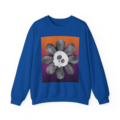 Halloween Flower Unisex Heavy Blend™ Crewneck Sweatshirt