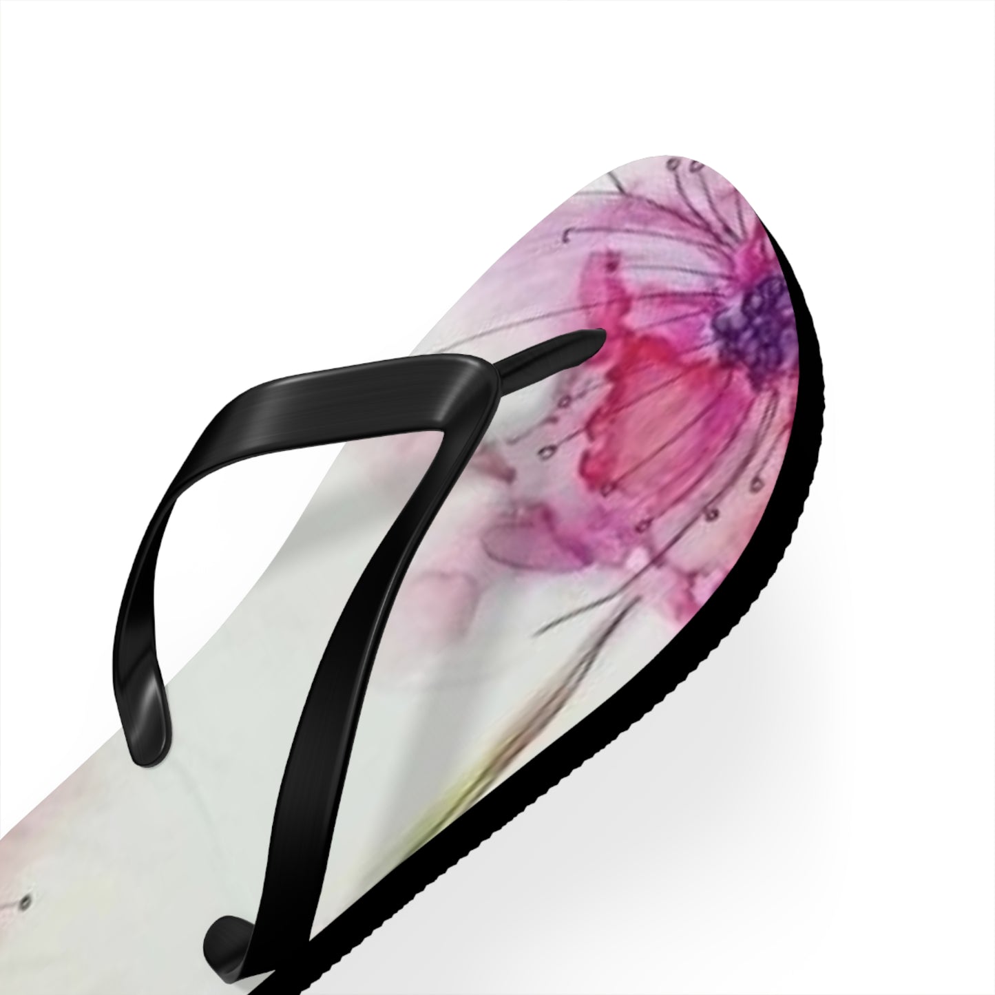 Watercolor Flowers Flip Flops - Eccentricity Emporium LLC