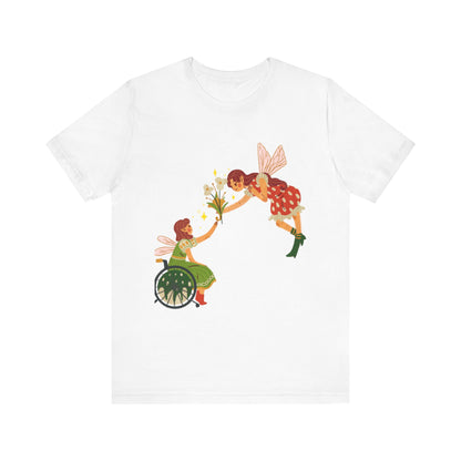 Fairy Giving Flowers Short Sleeve Tee