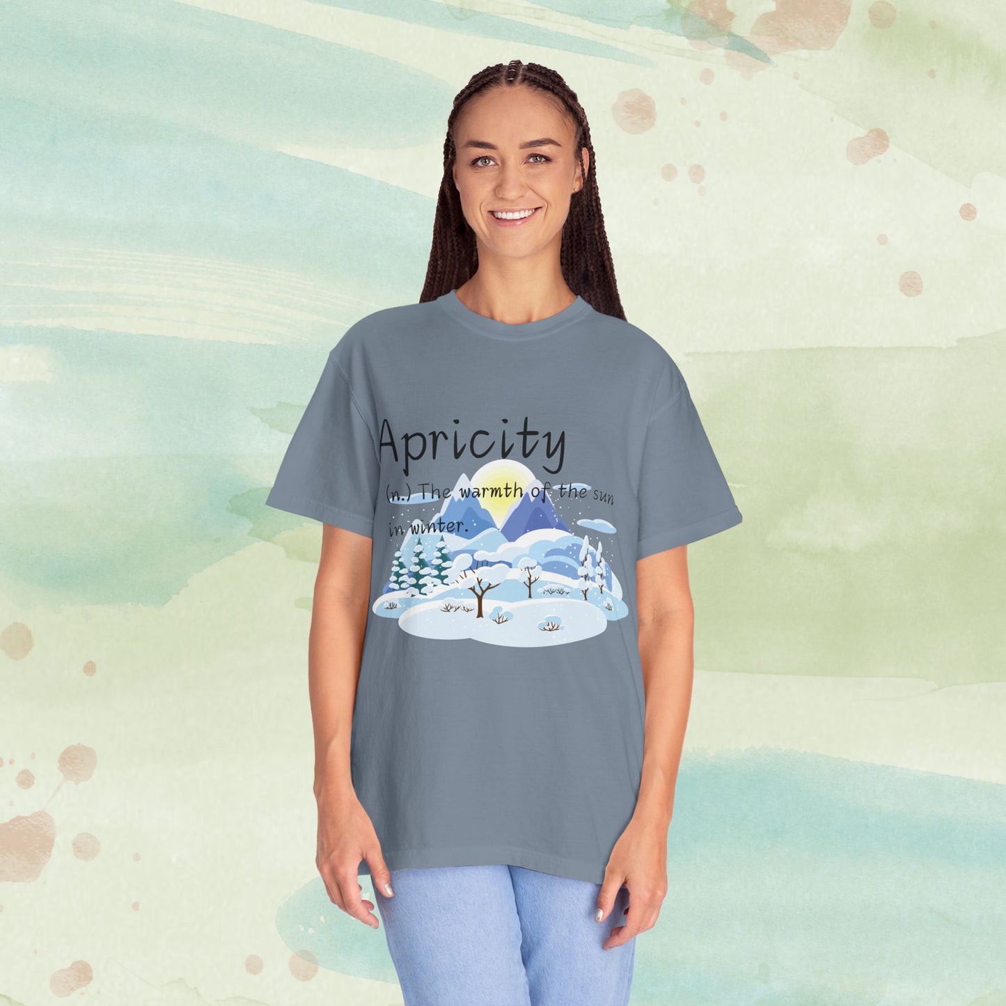 Apricity Word Art Heavy Cotton Tee | Unique Definitions Unisex Shirt