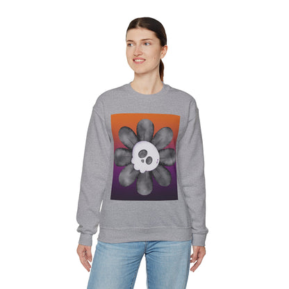 Halloween Flower Unisex Heavy Blend™ Crewneck Sweatshirt