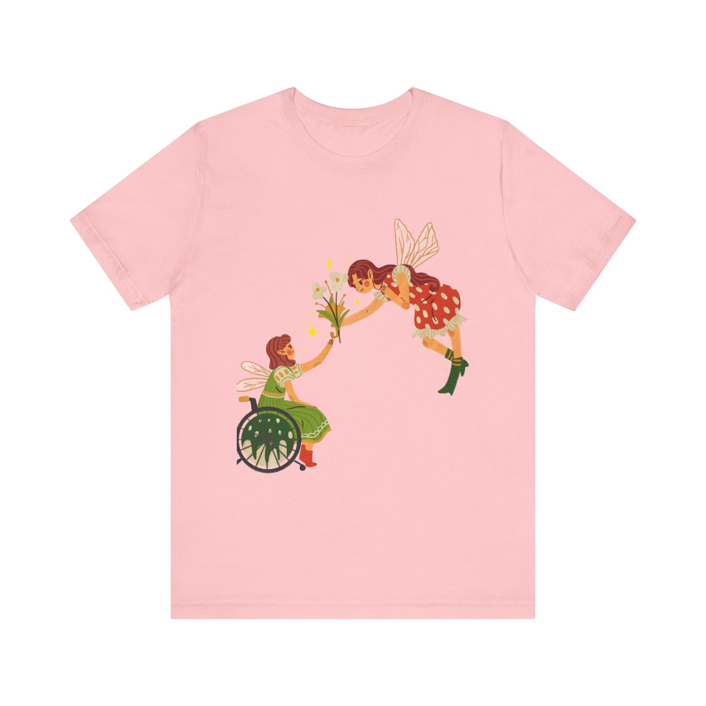 Fairy Giving Flowers Short Sleeve Tee