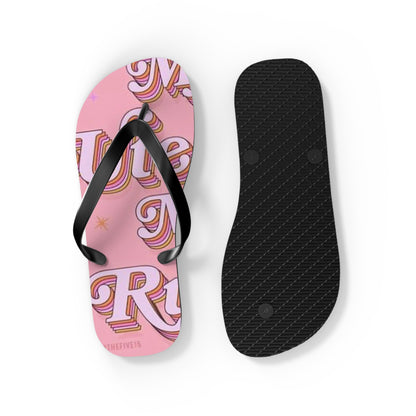 My Uterus My Rules Flip Flops - Eccentricity Emporium LLC