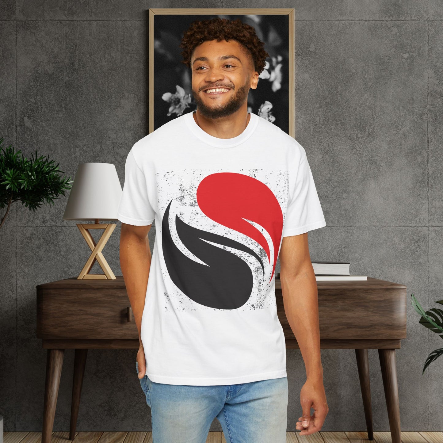 The Ignited Balance Tee | Distressed Yin Yang Graphic T-Shirt