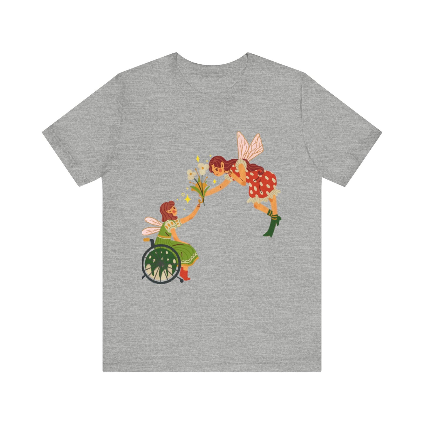 Fairy Giving Flowers Short Sleeve Tee