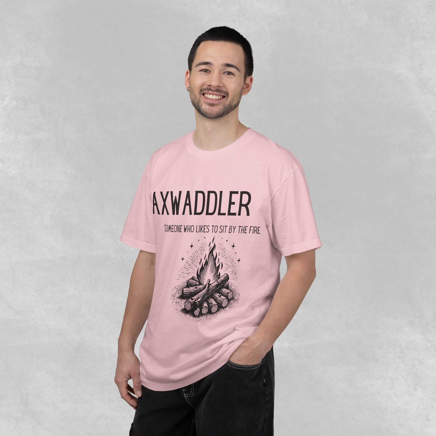 Axwaddler Definition Graphic Tee | Cozy Fire-Sitter Gift | Unique Words Comfort Shirt
