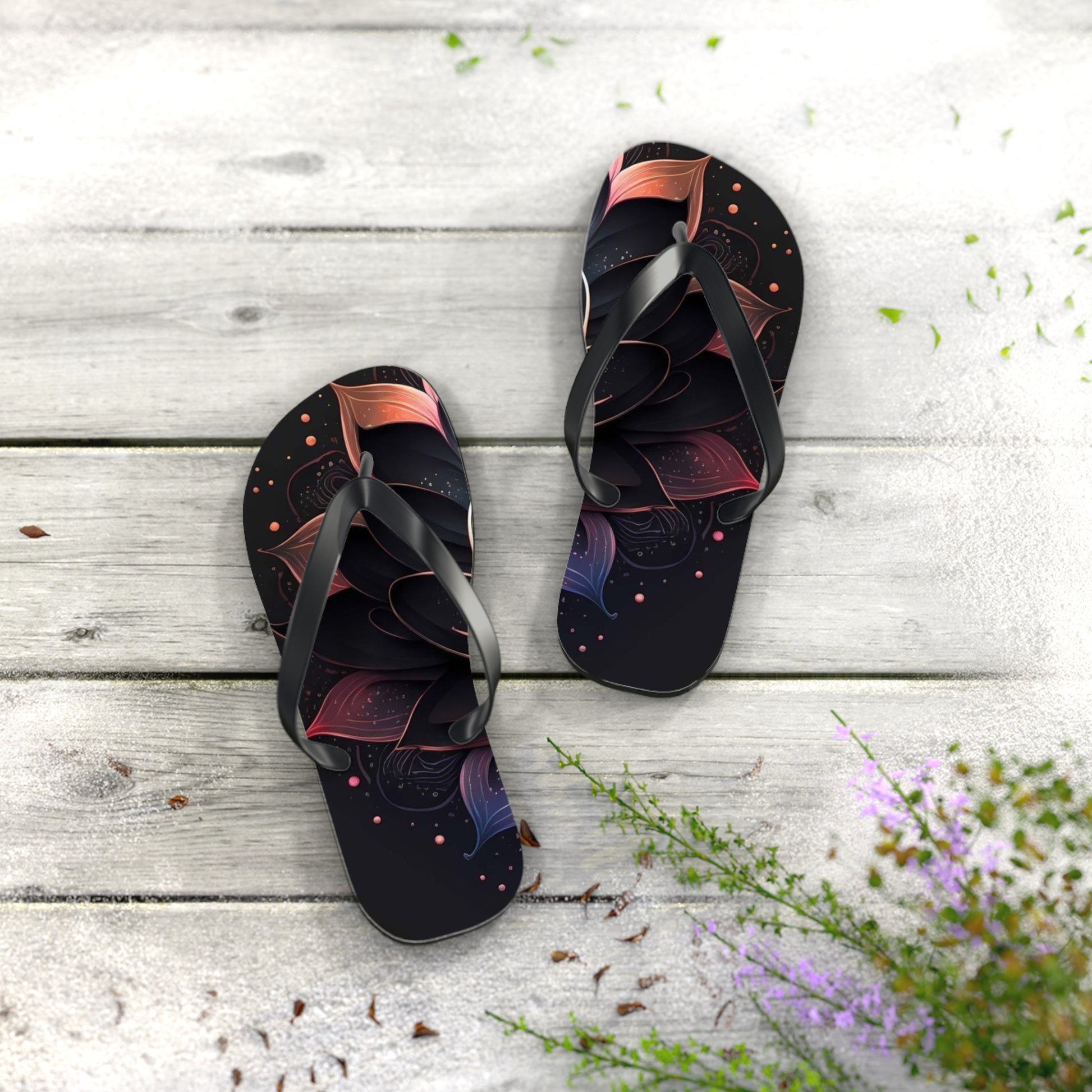 Lotus Flip Flops - Eccentricity Emporium LLC