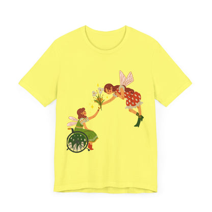 Fairy Giving Flowers Short Sleeve Tee