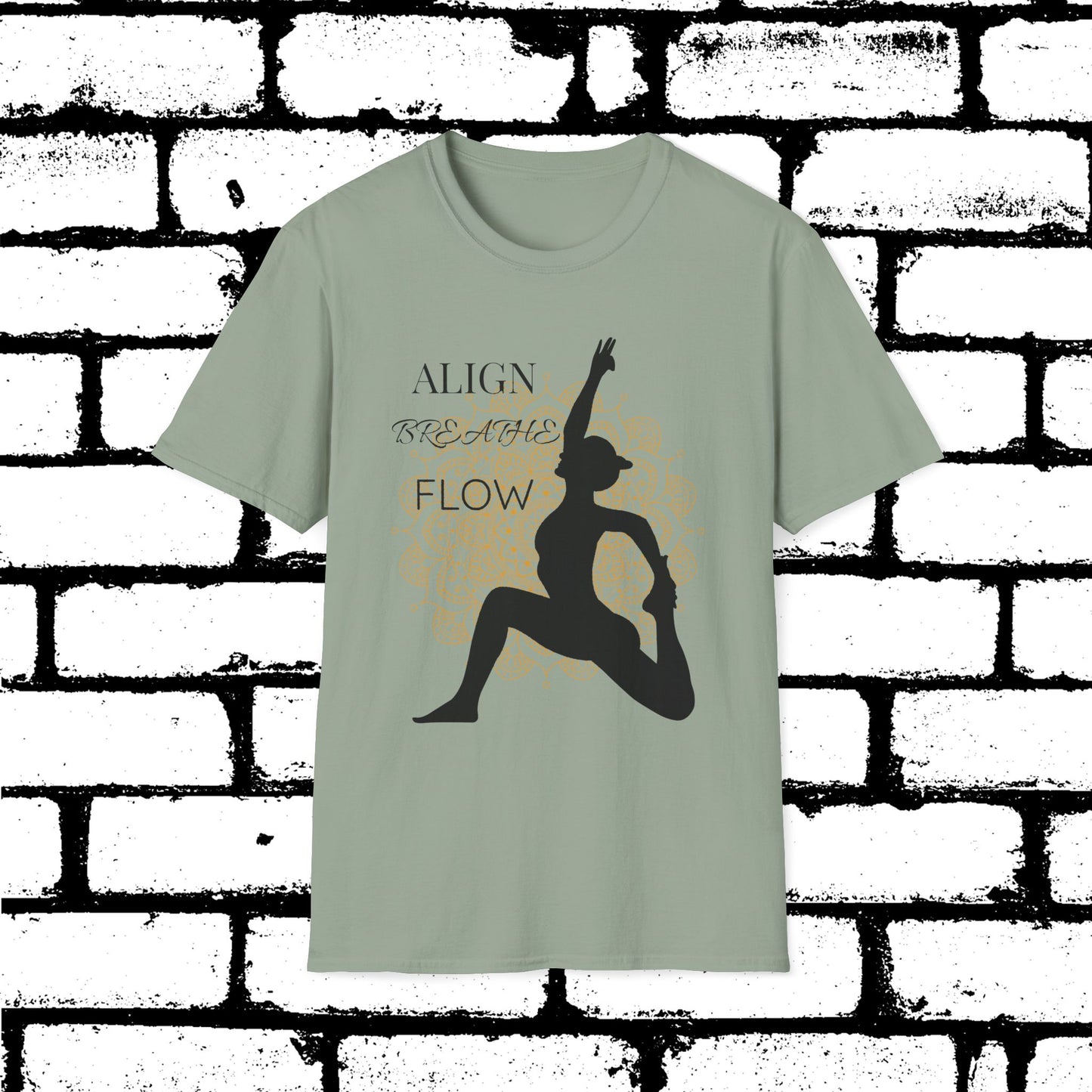 Align. Breathe. Flow. Yoga-Inspired Graphic Tee