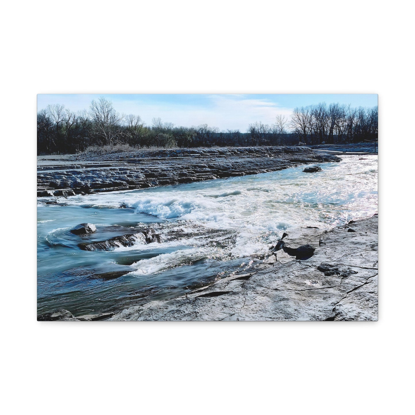 River Waves Canvas Gallery Wraps