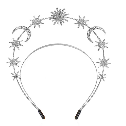 Celestial Starburst Goddess Crown Halo Headband